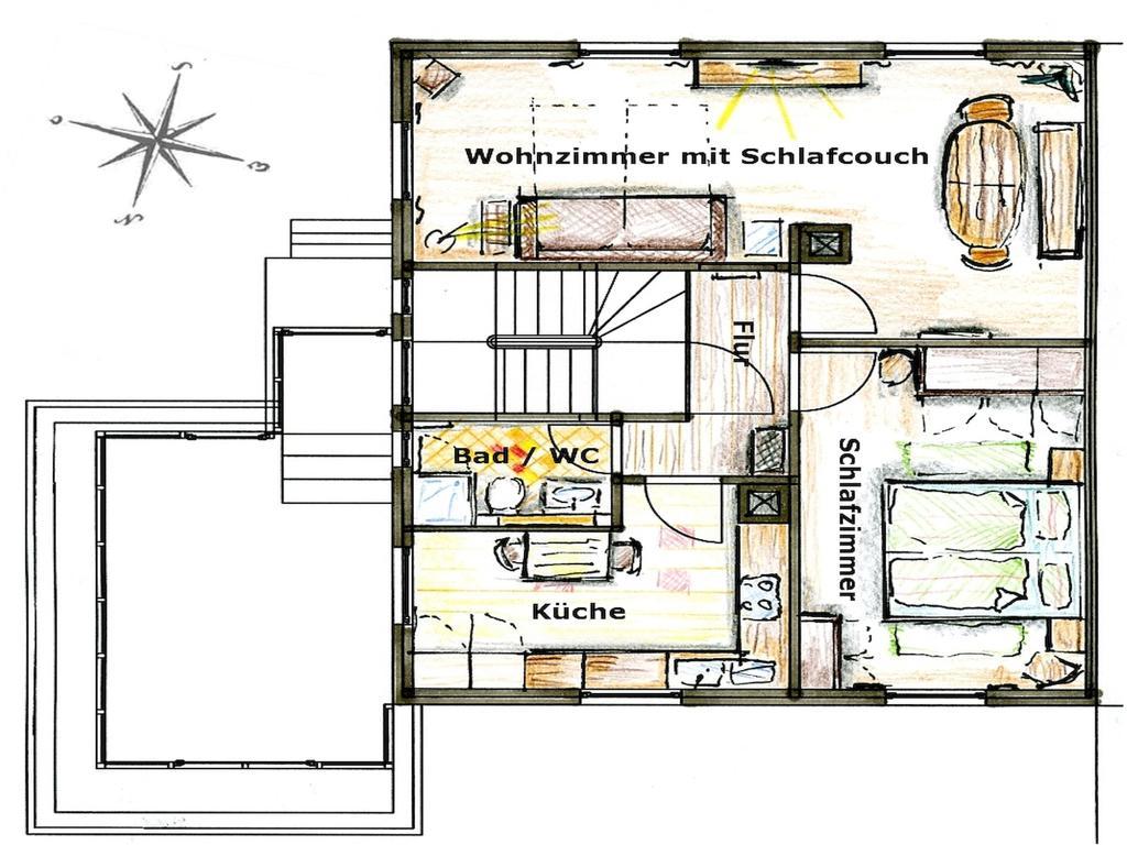 טיטיזי-נוישטאדט Ferienwohnung Am Eisweiher מראה חיצוני תמונה